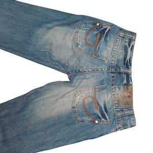 Y2K LOW WAIST BLUE JEANS