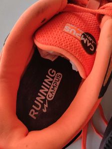 Campus Running Shoes - Black &amp; Orange