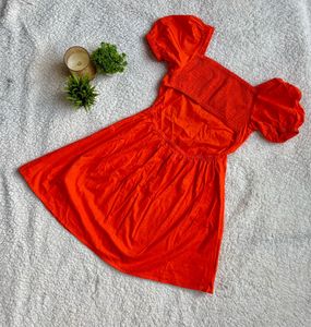 Chic coral Mini Dress