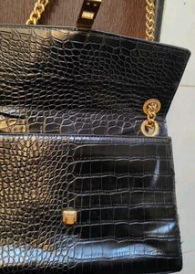 Mango Croc Sling Bag