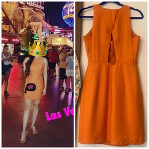 MANGO Chic Orange Mini Dress