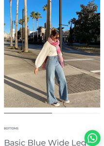 Wide Leg Jeans from “Stella” Brand
