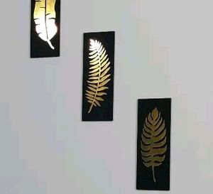 B1g1freeWall Decor Hanging Golden 3 Plate