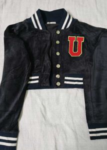 Blue velvet jacket
