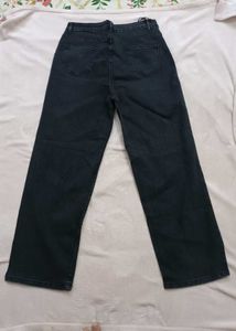 Wide Leg Black Jeans 32 waist