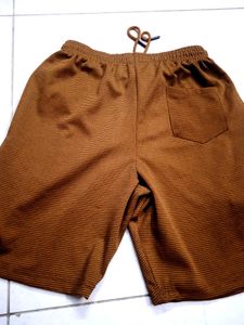 Brown Corduroy Shorts