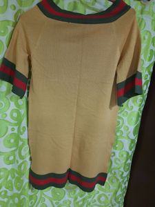 Vintage Style Knit Mini Dress