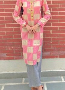 Peach Pink Kurti