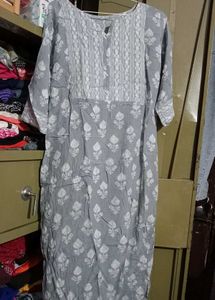 GREY 🩶 KURTA