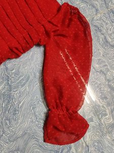 Cute Red Crop Top