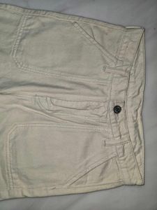 Cream Cargo Pants