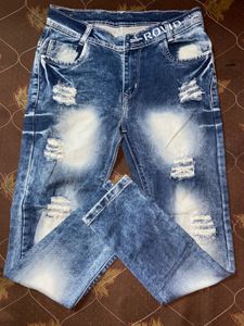 Distressed Denim Jeans