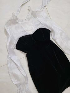 Black Korean Mini Dress