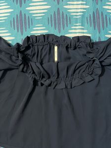Elegant Navy Blue Blouse -34