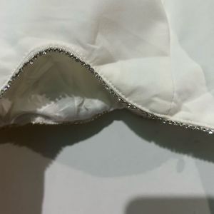 Zara padded shoulder top