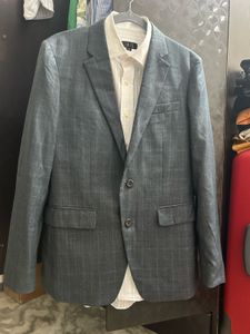 Classic Gray Men's Blazer (Body Fit)