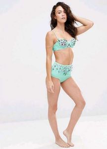 Embellished Bikini Top &amp; Bottom Set