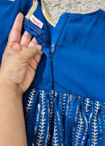 Babyhug Blue Anarkali Premium