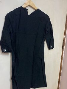 Max Black Kurta