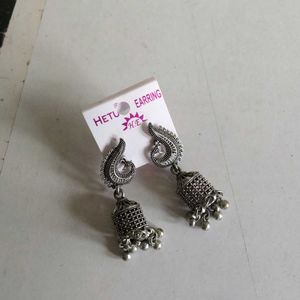 Oxidised Jhumka