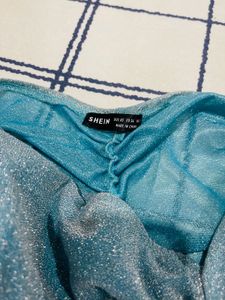 shein shiny party dress
