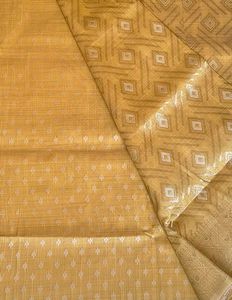 Yellow Banarasi Silk Saree