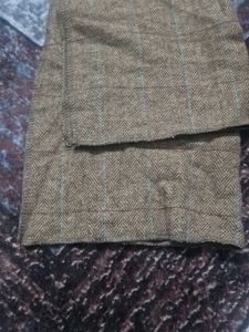 Brown Checked Scarf
