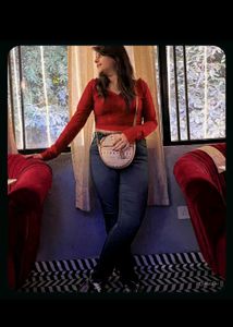 Red SOLID Crop Top