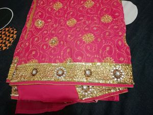 Beautiful Pink Saree