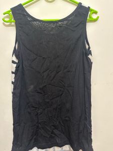 Imported Top With Sheer Back