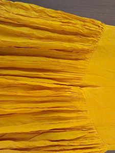 Yellow Embroidered Kurta and sharara with dupatta