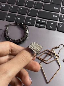 combo of 2 earrings and 1 ring