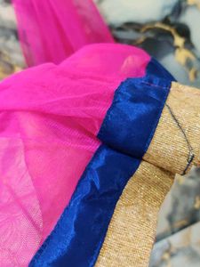 brand new Pink Net Dupatta