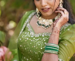 Green Necklace set