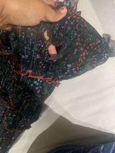 Antheaa Curve Size Chiffon Dress
