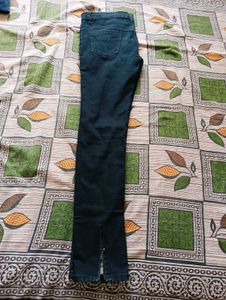 Dark Wash Zipper Ankle Jeans
