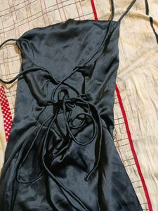 Sexy Black Slik Dress For Party