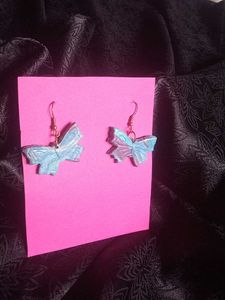 Blue Butterfly Earrings