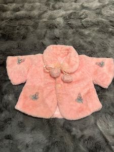 Vintage Pink Bunny Faux Fur Coat