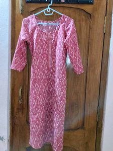 Elegant Pink Printed Kurta set