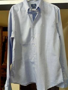 FINAL PRICE - HACKETT LONDON Men&#39;s Blue Shirt