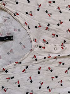 Cute Lipstick Print Romper