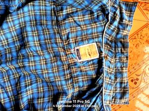 Blue Plaid Shirt
