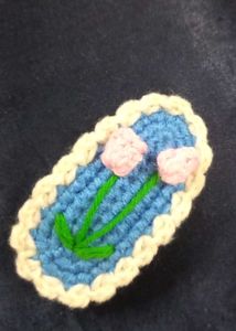 Crochet Flower Hairclips.