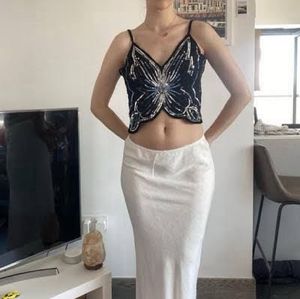 y2k Sequin Butterfly Tank Top