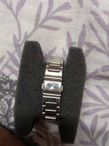 Original Fastrack Silver Watch with blue dial