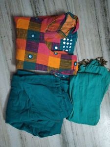 Multicolored Kurti Set