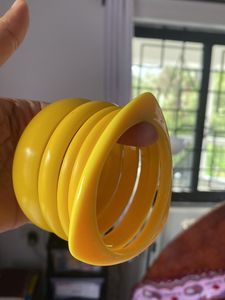 5 Piece Yellow Wrist Accesory - Bracelet