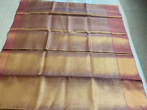 Elegant Silk Saree - Gold &amp; Pink