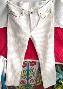 Diesel Striped Denim Jeans